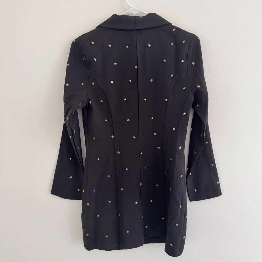 Saint Genies Star Studded Black Blazer 4